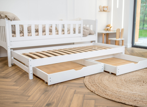 AMELKA 90x190 alb pat extensibil Lano Mobilă