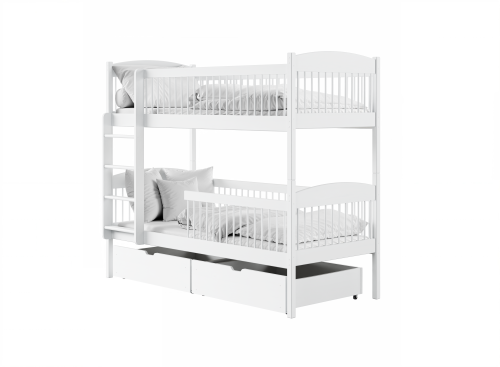 LUNA 80x180 white bunk bed Lano Furniture
