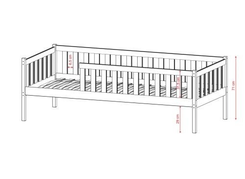 ADA 90x190 cashmere children's bed Lano Furniture