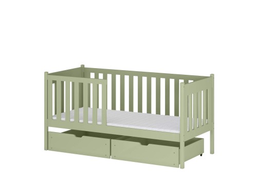 ALICJA 80x160 olive green single children's bed Lano Furniture