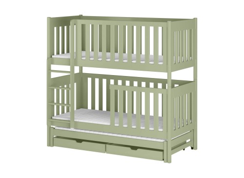 EMILKA 80x190 olive green bunk bed Lano Furniture