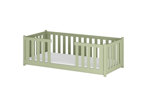 FERO 80x190 olive green Montessori floor children's bed Lano Furniture