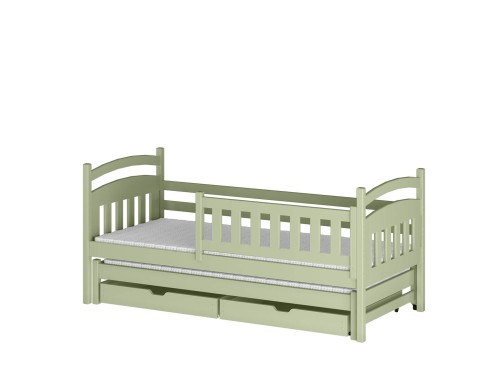 GALAXY 80x160 olive green double pull-out bed Lano Furniture