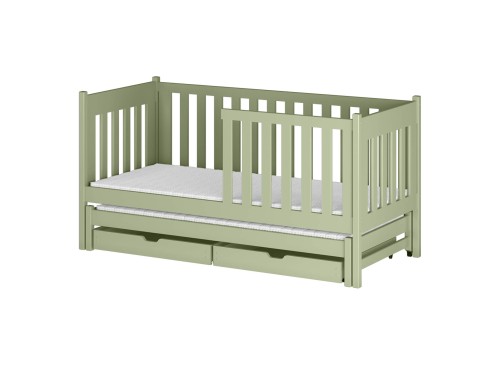 KAJA 80x160 olive green double trundle bed Lano Furniture