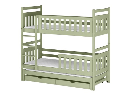 KLARA 80x160 olive green bunk bed Lano Furniture