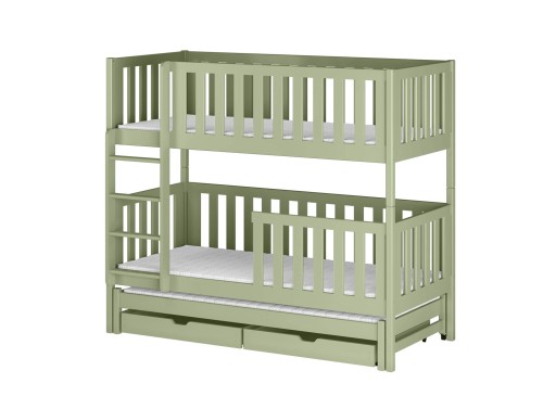 LEA 80x160 olive green bunk bed Lano Furniture