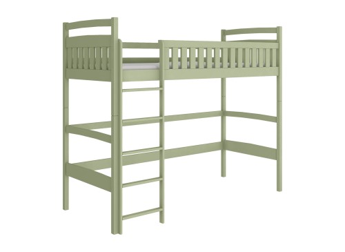 MIA 90x190 olive green loft bed Lano Furniture