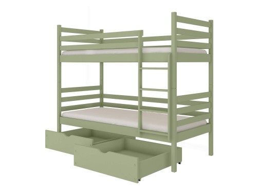 NEMO 90x200 măsline pat supraetajat Lano Mobilă