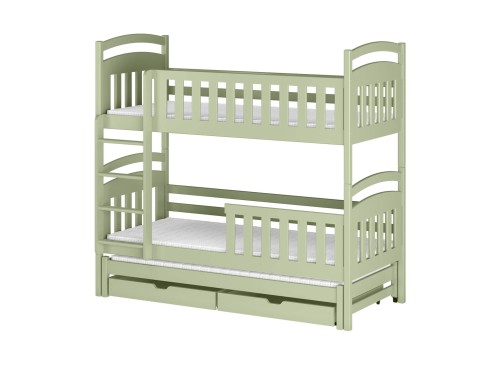 VIKI 80x160 olive green bunk bed Lano Furniture