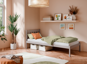 MARTIN 90x200 cashmere single youth bed Lano Furniture