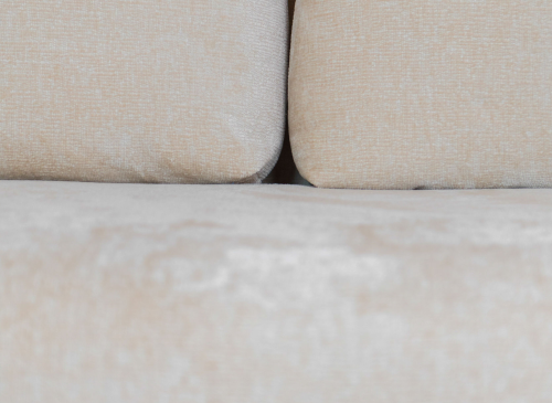 SAVIO 90x200/140x200 light grey loft bed with fold-out sofa, beige perfect harmony 02 fabric Lano Furniture