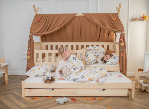 TYTUS 90x200 pine tipi bunk bed Lano Furniture