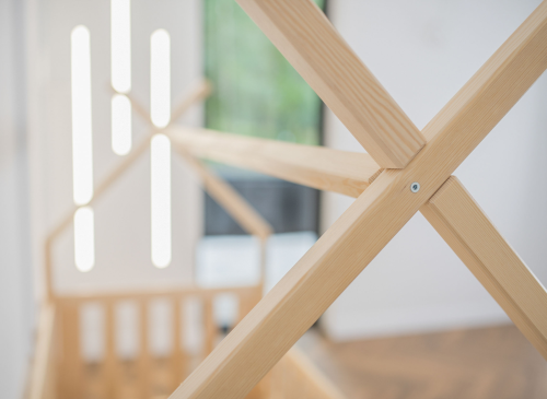 BOGUŚ 80x180 pin pat Montessori la nivel pentru copii tip tipi Lano Mobilă