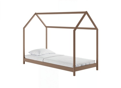 LUCKY 80x180 milk chocolate single children's bed Lano Furniture