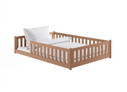 MATI 140x200 cu scorțișoară pat Montessori la nivel pentru copii Lano Mobilă