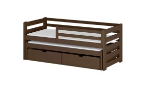 SENSO 90x180 dark chocolate double trundle bed Lano Furniture