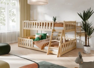 NICE 90x200/120x200 pin pat supraetajat cu platformă mai lată Lano Mobilă