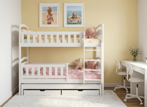 BLANKA 90x200 white bunk bed Lano Furniture