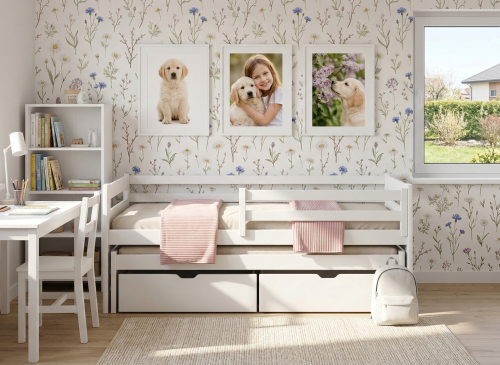 SENSO 90x200 alb pat extensibil Lano Mobilă