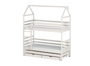 DALIA 80x190 bumbac pat supraetajat tip căsuță Lano Mobilă