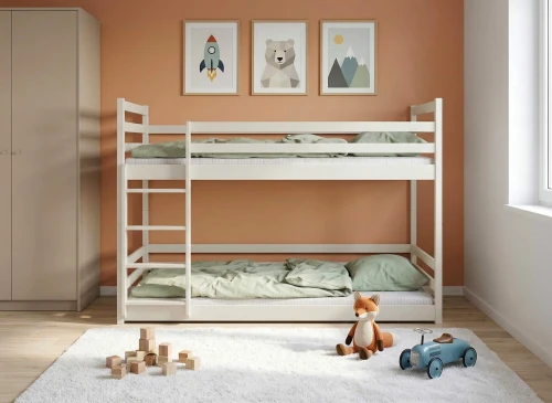 MINI 80x160 Cotton Bunk Bed Lano Meble