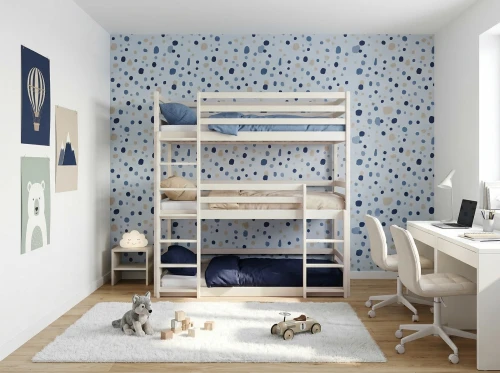 TED 90x190 Cotton Bunk Bed Lano Furniture