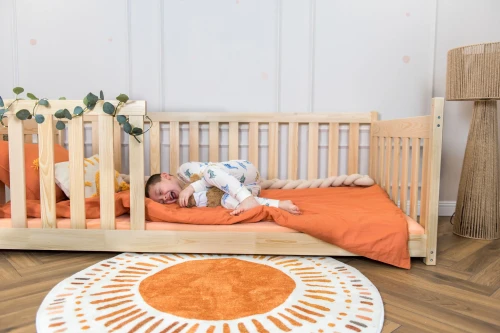CONCEPT 80x160 pine montessori floor cot bed Lano Furniture