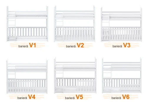 CRIS 80x180 grey bunk bed Lano Furniture