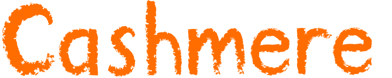 Chalk text 'Cashmere'