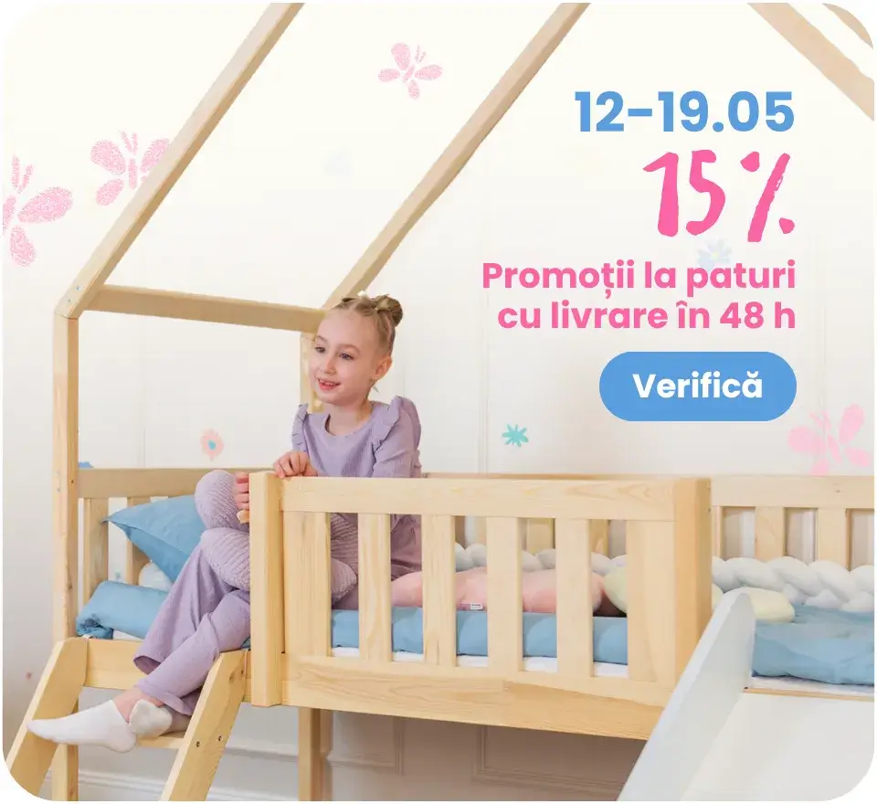 Reducere de 15 % la paturi cu livrare în 48 de ore, 12–19 mai